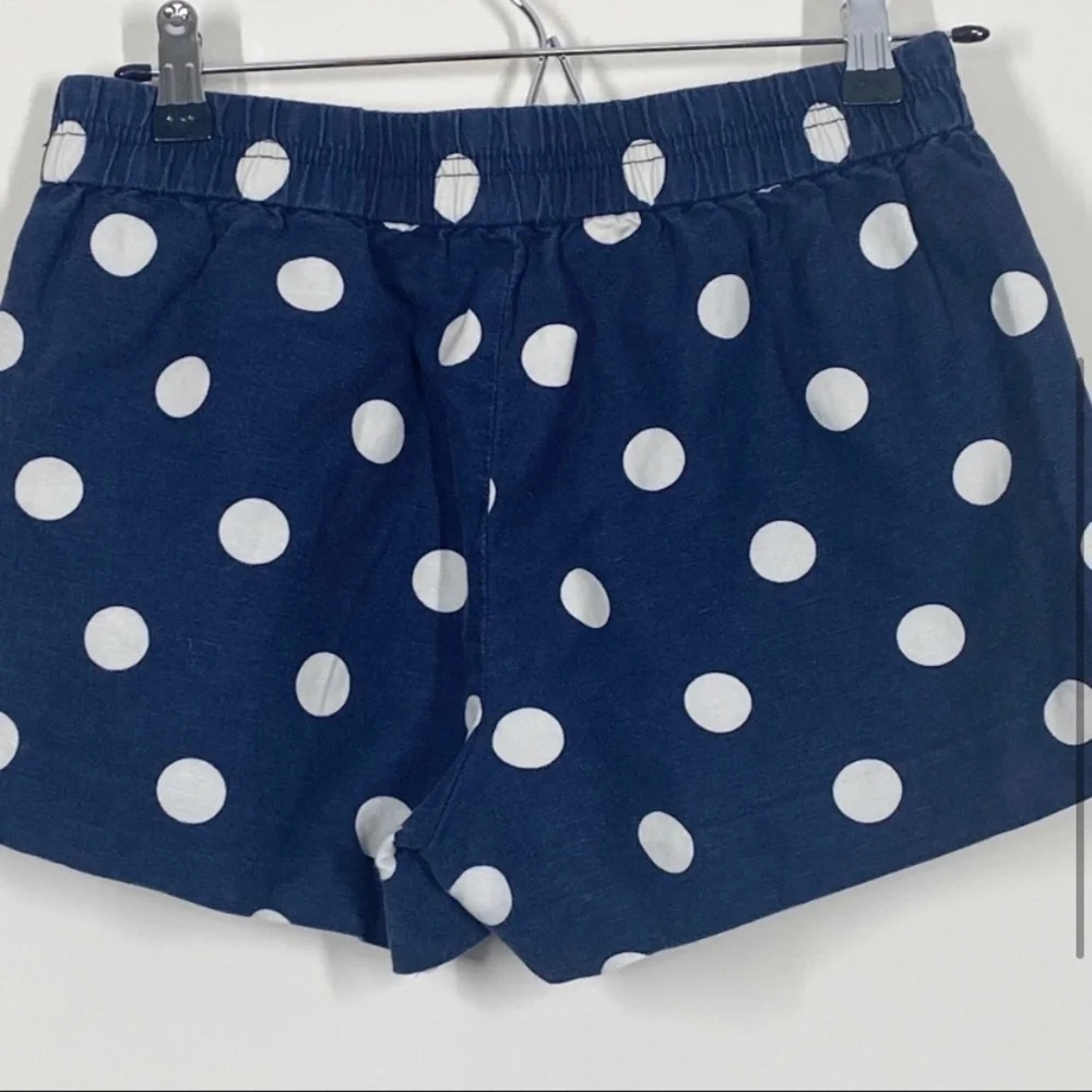 J Crew Blue Polka Dots Shorts Size 4 - Picture 6 of 6